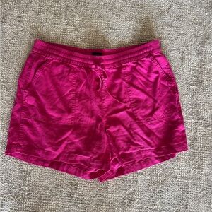 J. Crew Pink Linen Shorts Relaxed Fit